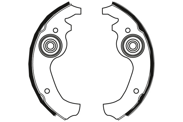 TRW 1000775036 GS8233 - Fékpofakészlet