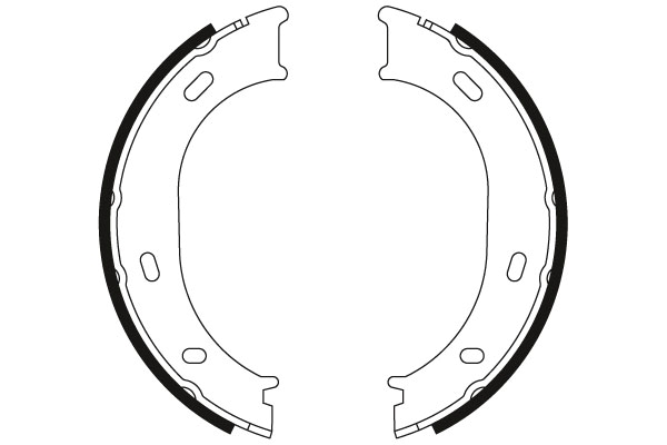 TRW TRWGS8433 Fékpofakészlet kézifékhez, rögzítőfékhez, dobfékhez