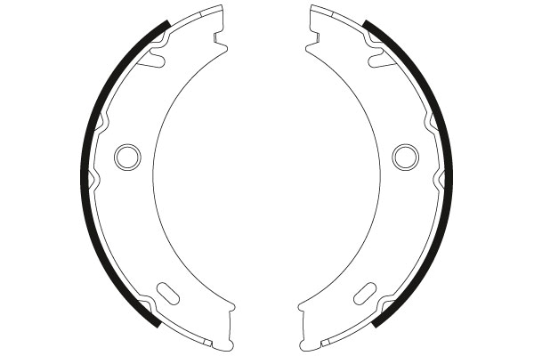 TRW 231 020 GS8466 - Fékpofakészlet kézifékhez, rögzítőfékhez, dobfékhez