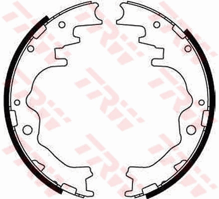 TRW 235409 GS8550 - Fékpofakészlet kézifékhez, rögzítőfékhez, dobfékhez