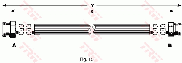 TRW PHA135 TRW fékcső