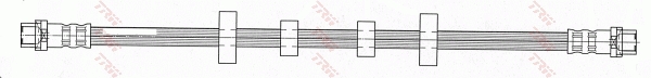 TRW PHA455 TRW fékcső