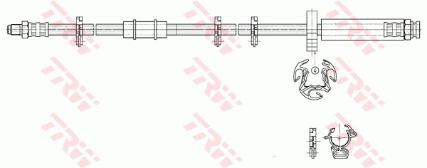 TRW PHB293 Fékcső, gumifékcső