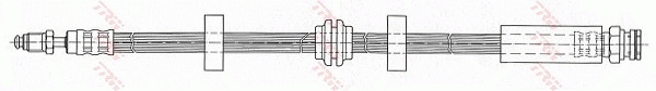 TRW LUCPHB343 fékcső