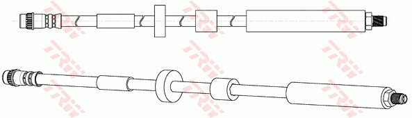 TRW PHB696 Fékcső, gumifékcső