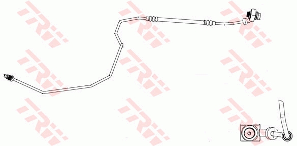 TRW 240 454 PHD1162 - Fékcső, gumifékcső