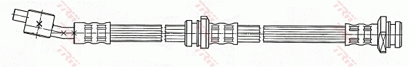 TRW PHD480 Fékcső, gumifékcső
