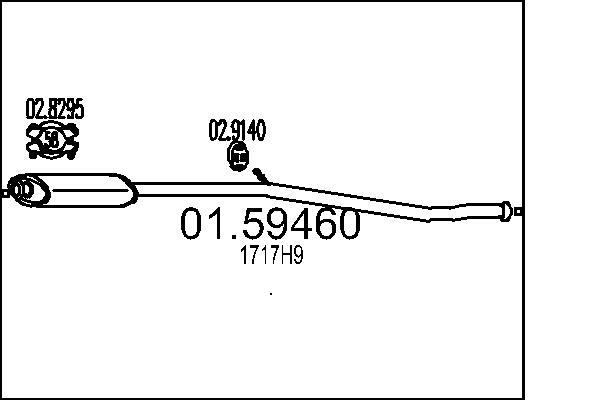 MTS K5946 Középső kipufogódob