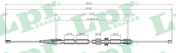 LPR C0263B C0263B CABLU  FRANA DE PARCARE- LPR-SM-LSNBB