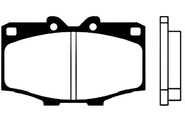 KAVO PARTS BP-9000/KAVO Fékbetét készlet, tárcsafék