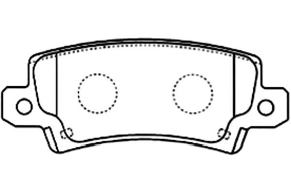 KAVO PARTS BP-9079/KAVO Fékbetét készlet, tárcsafék