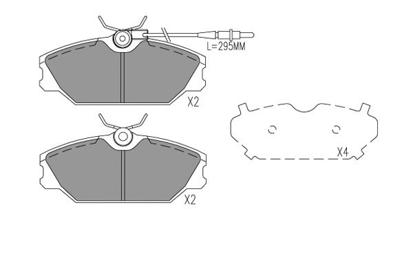 KAVO PARTS KAVKBP-1022 KLOCKI HAM