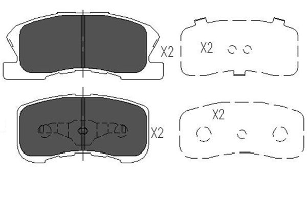 KAVO PARTS KAVKBP-1508 KLOCKI HAM