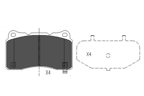 KAVO PARTS KAVKBP-8021 KLOCKI HAM