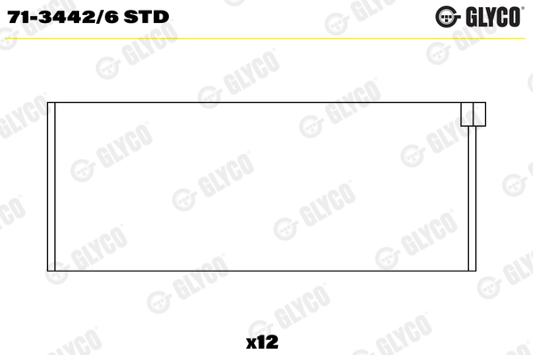 GLYCO 71-3442/6 STD hajtókar csapágy