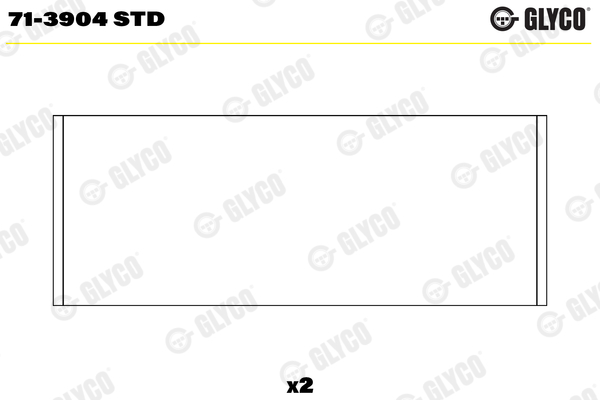 GLYCO 71-3904 STD Hajtókarcsapágy