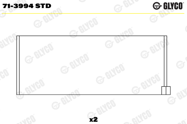 GLYCO 66771 71-3994 STD - Hajtókarcsapágy