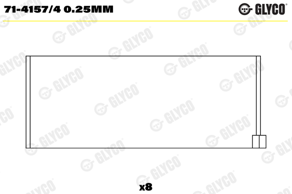 GLYCO GLY71-4157/4 0.25MM hajtókar csapágy