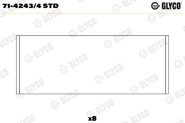 GLYCO 66773 71-4243/4 STD - Hajtókarcsapágy