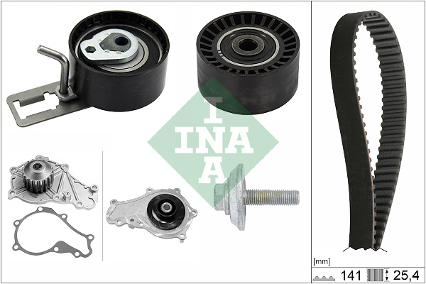INA INA530057830 Vízpumpa + fogasszíj készlet
