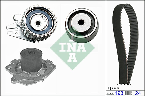 INA INA530062130 Vízpumpa + fogasszíj készlet