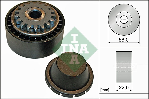 INA 531085410 Feszítőgörgő hosszbordásszíjhoz