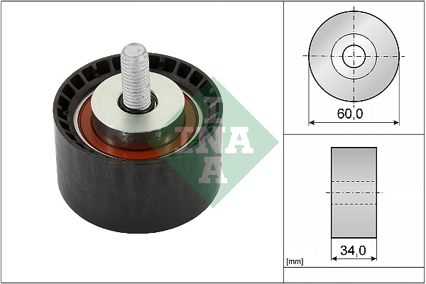 INA 532088810 ROLKA PASKA WIELOROWK. VOLVO 2,0D S60 II/V40/V70/X