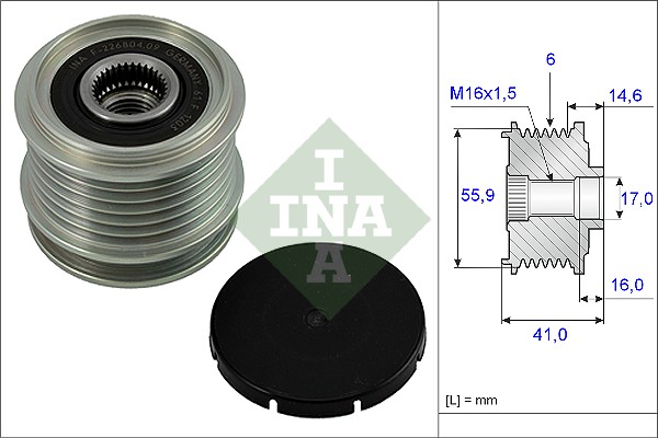 INA INA535001010 generátor szabadonfutó