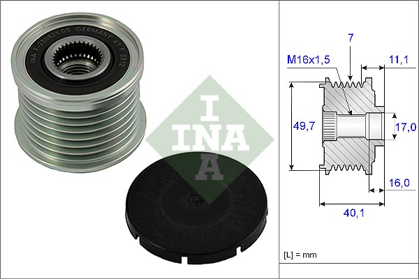 INA 535 0021 10 generátor szabadonfutó