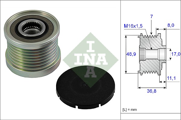 INA INA535008110 generátor szabadonfutó