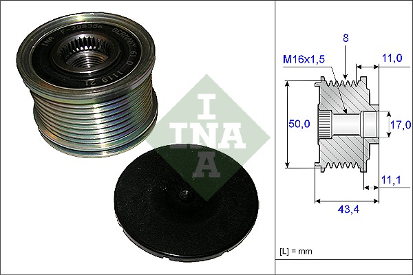 INA 535 0108 10 Generátor szabadonfutó