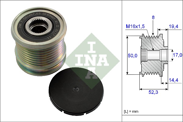 INA 535 0111 10 Generátor szabadonfutó