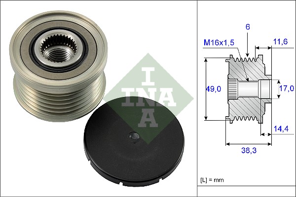 INA 535 0127 10 Generátor szabadonfutó