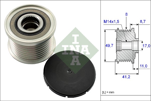 INA INA535014110 generátor szabadonfutó