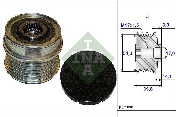 INA INA535017110 generátor szabadonfutó