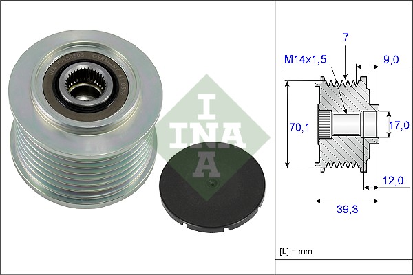 INA INA535021410 generátor szabadonfutó