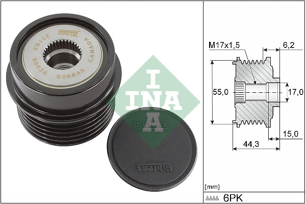 INA INA535023110 generátor szabadonfutó