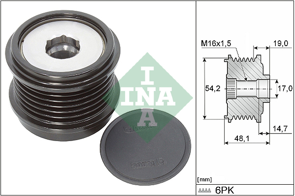 INA INA535031010 generátor szabadonfutó