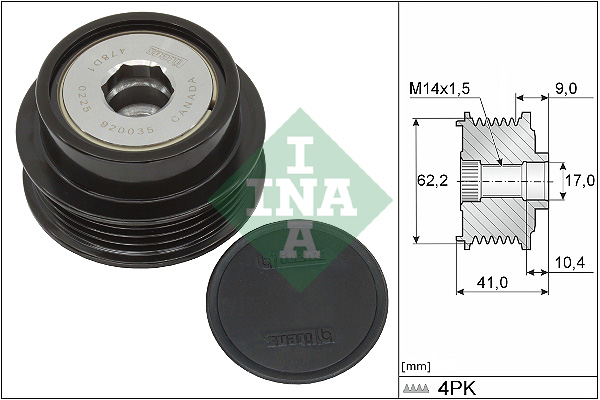 INA INA535033810 generátor szabadonfutó
