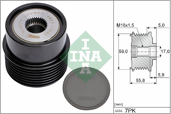 INA 535 0354 10 Generátor szabadonfutó