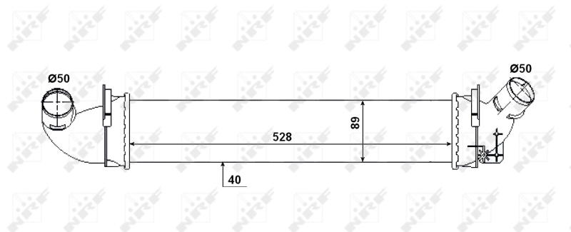 NRF NRF30380 Intercooler, töltőlevegő hűtő