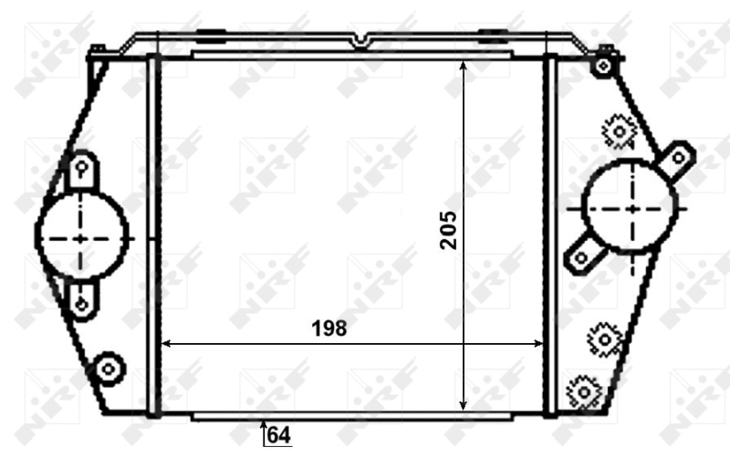 NRF NRF30471 Intercooler, töltőlevegő hűtő