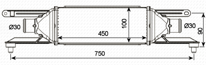 NRF  Intercooler, töltőlevegő hűtő