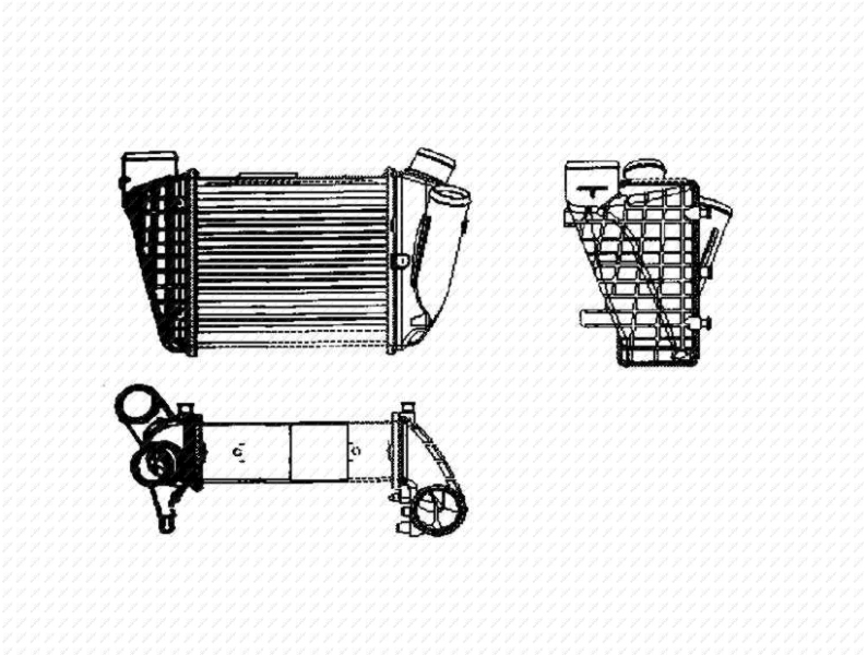 NRF NRF30754 Intercooler, töltőlevegő hűtő