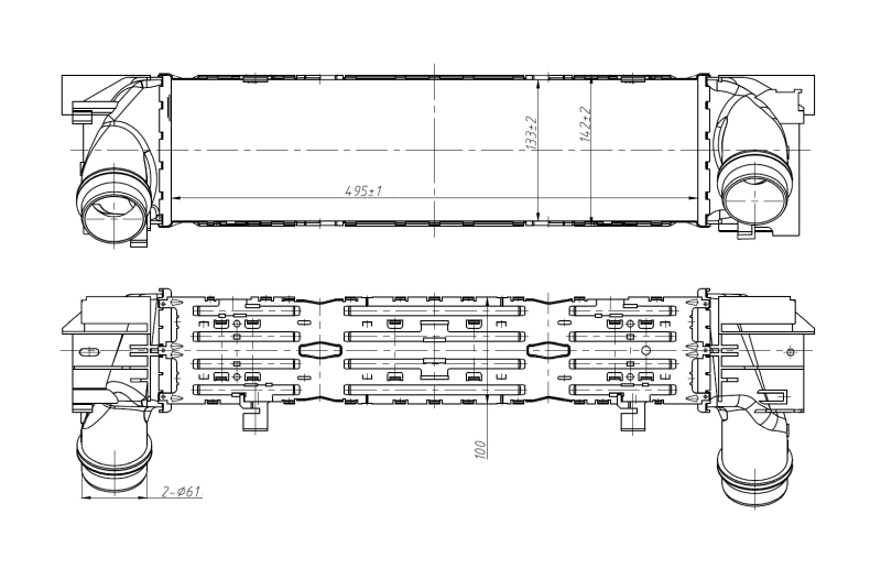 NRF NRF309097 töltőlevegőhűtő