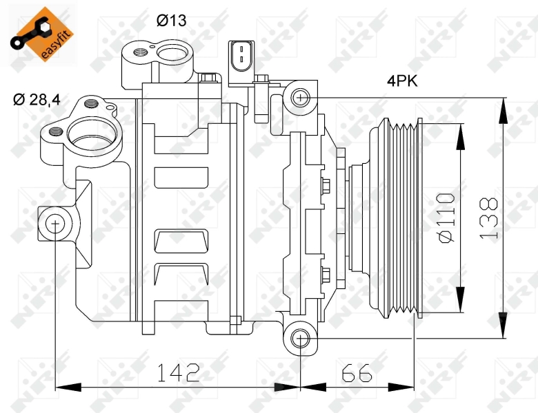 NRF NRF32106 Klímakompresszor