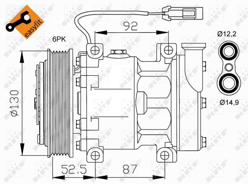 NRF NRF32113 Klímakompresszor