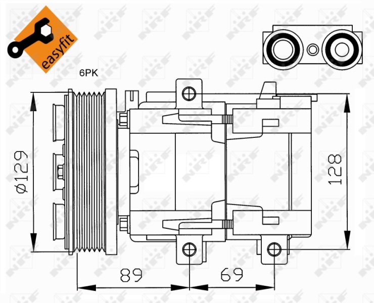 QWP WCP129R Klímakompresszor