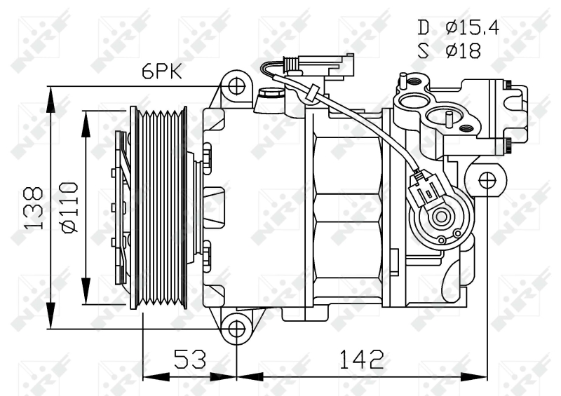 NRF NRF32463 Klímakompresszor