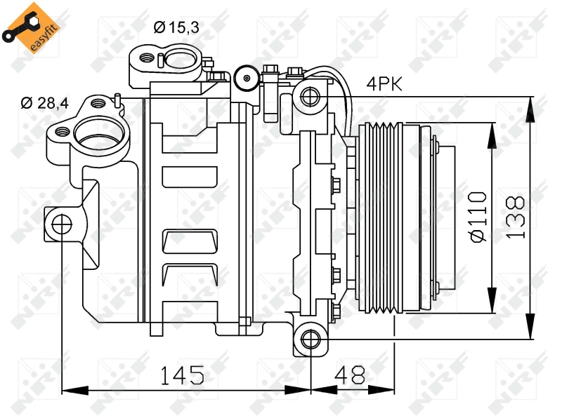 NRF 32465 NRF Klímakompresszor